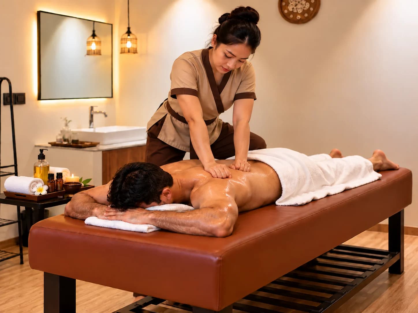 Balinese Massage — treatment in progress