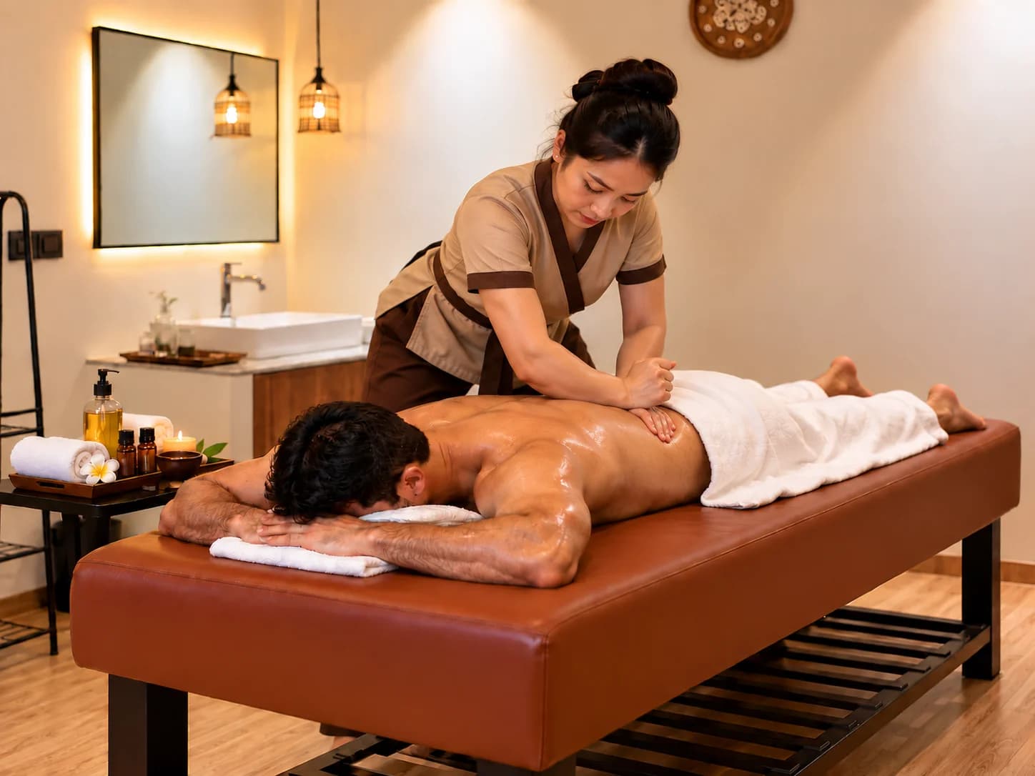 Deep Tissue Massage — treatment in progress