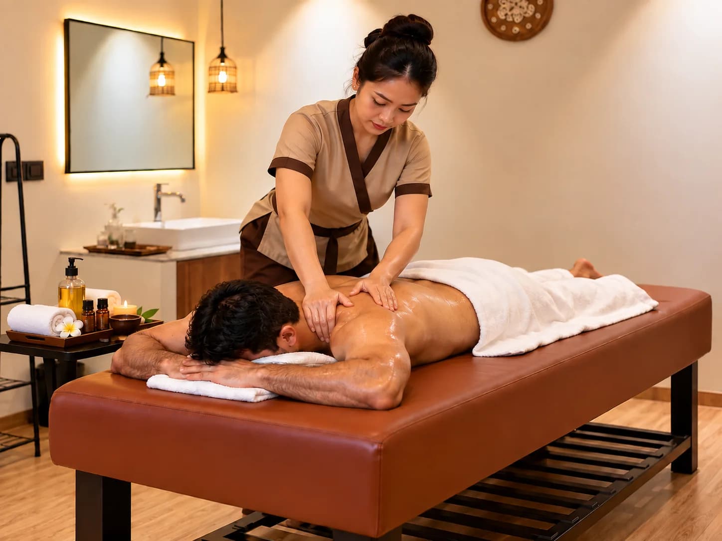 Swedish Massage — treatment in progress